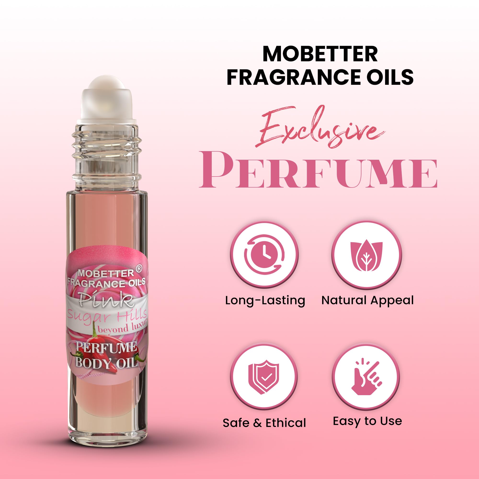 MOBETTER FRAGRANCE OILS Pink Sugar Hills Beyond Luxury Perfume Body Oil