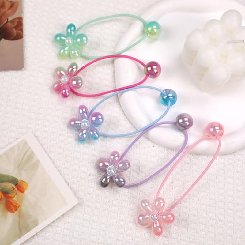 10 Pack Hair Balls for Girls Hair,Hair Ties for Girls Toddler Kids Ponytail Holders Hair knockers Cute Hair Accessories (pink blue green purple rose)