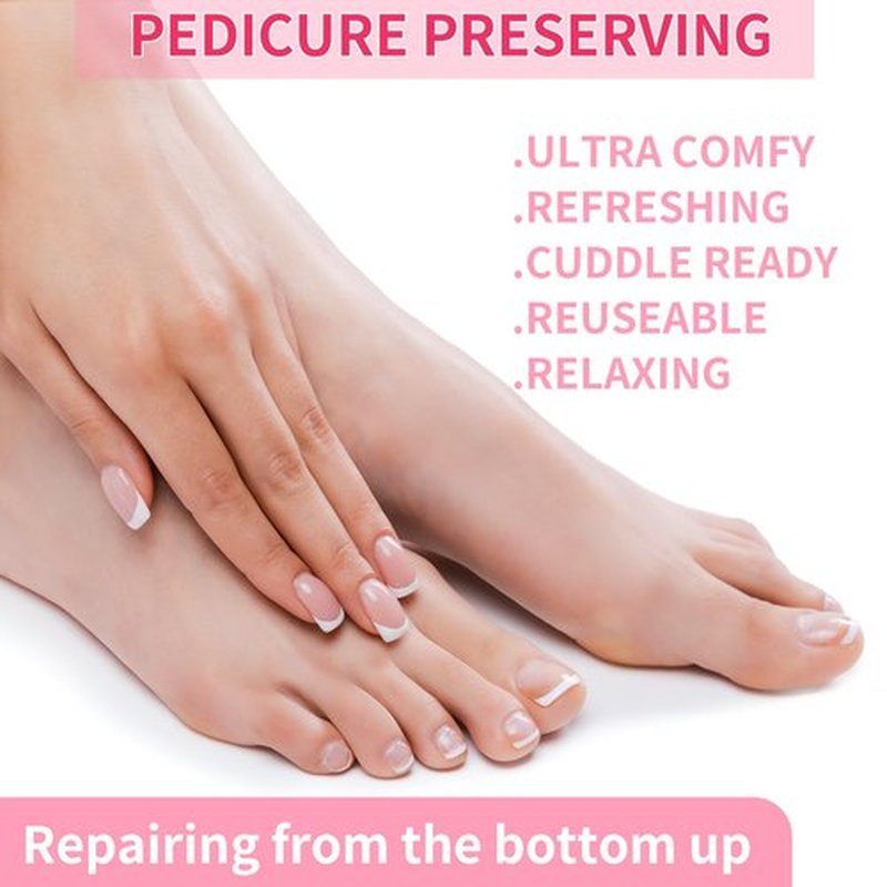 Giloner Foot Moisturizing Socks(Size 5.5-8.5) 2Pairs,Silicone Socks for Women,Gel Socks for Foot Care,Silicone Socks for Repairing and Softening Dry Cracked Feet Women-Self Care Gifts