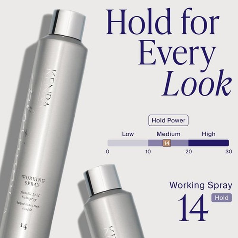 Kenra Professional Platinum Working Spray 14 - Flexible Hold Hairspray for Volume & Shine | Fast-Drying, Non-Sticky Formula
