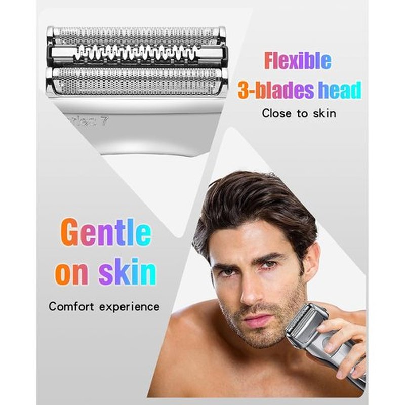 Braun 70S Electric Shaver Head Replacement - Compatible with 7 Series Models 720, 750CC, 760CC, 790CC, 9565, 9595