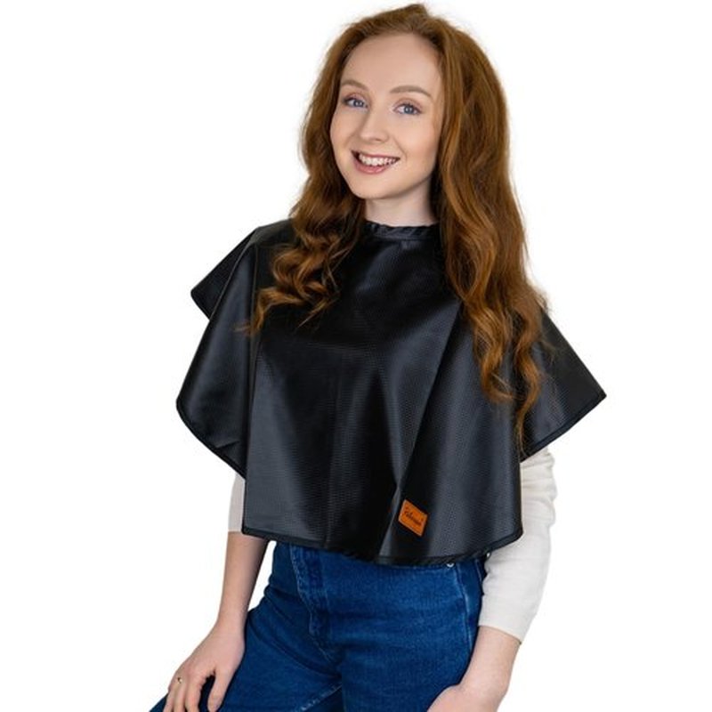 Pelocapa Makeup Cape Hair Dye Cape for Women Short Salon Cape for Stylists Waterproof Haircutting Cape Professional Shampoo Cape, 31.5”L*29”W