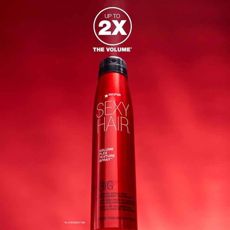 SexyHair Big Volume Flex Texture Spray - Microfiber Technology for Flexible Fullness | Up to 2x Volume