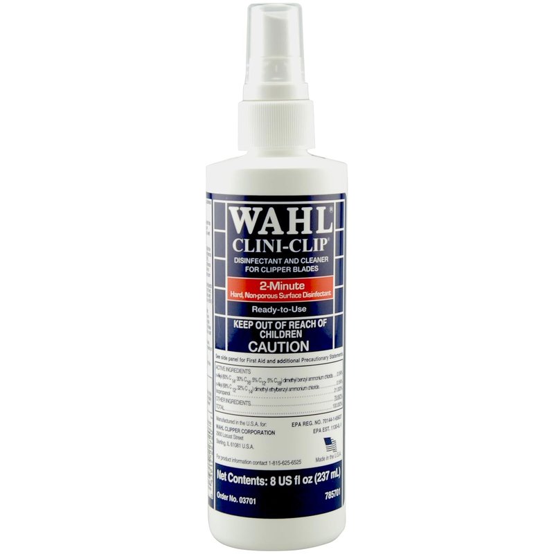 Wahl Professional Clini-Clip Spray - Fast-Acting Cleaner & Lubricant for Clipper Blades | 8 Fl Oz
