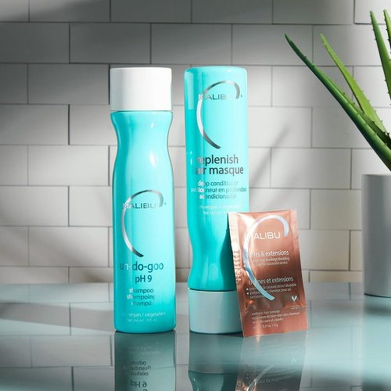 Malibu C Wefts and Extensions | Wellness Hair Care Collection - Reduces Breakage & Shedding - Maintains Natural Look