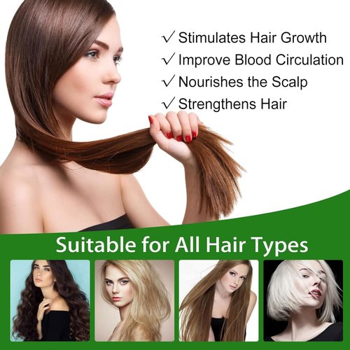 Aceite de Romero para Crecimiento y Tratamiento Capilar, Gotero para Estimular el Crecimiento del Cabello y Prevenir la Caída, 60ML/2.2 Fl Oz (2 Unidades)