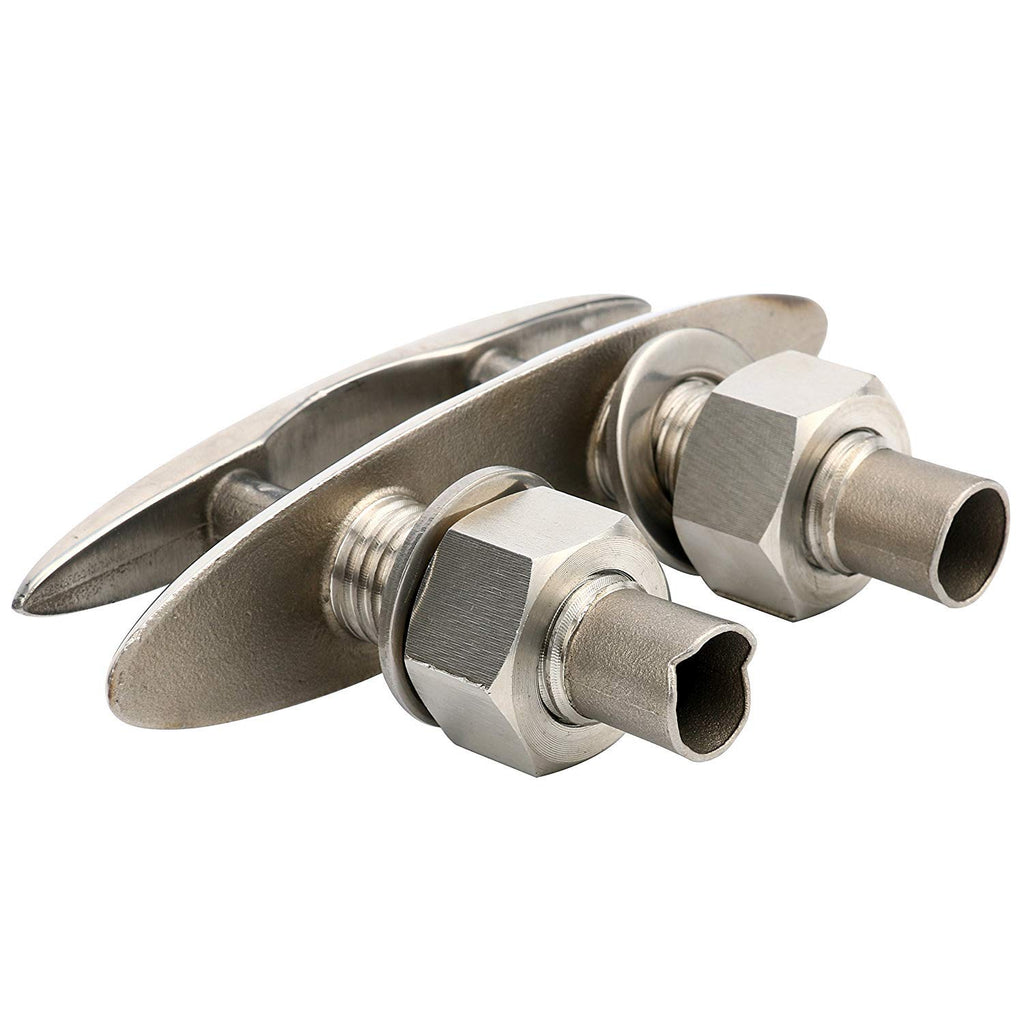 Amarine Made 2 Pack Stainless Steel 316 Pull Up Cleat - 6-1/2" -M0098S (2)