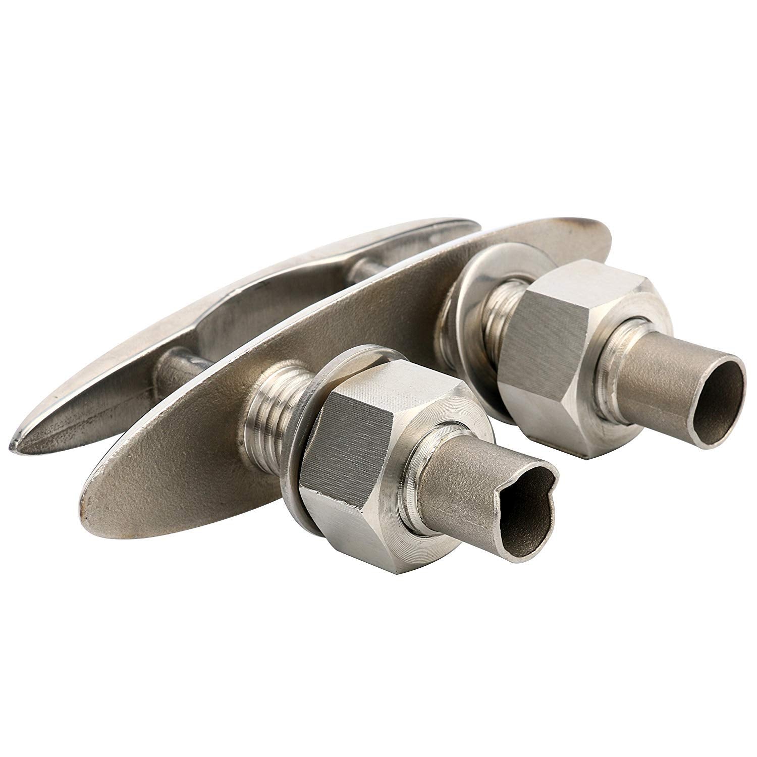 Amarine Made 2 Pack Stainless Steel 316 Pull Up Cleat - 6-1/2" -M0098S (2)