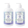 CAPRI ESSENTIALS Hand Soap Liquid, Natural Household Cleaning Supplies, Gentle Plant Based Aromatic Hand Wash, Blend of Essential Oils, Removes Dirt & Grime, White Lavender Scent, 16 FL Oz (2 Pack)