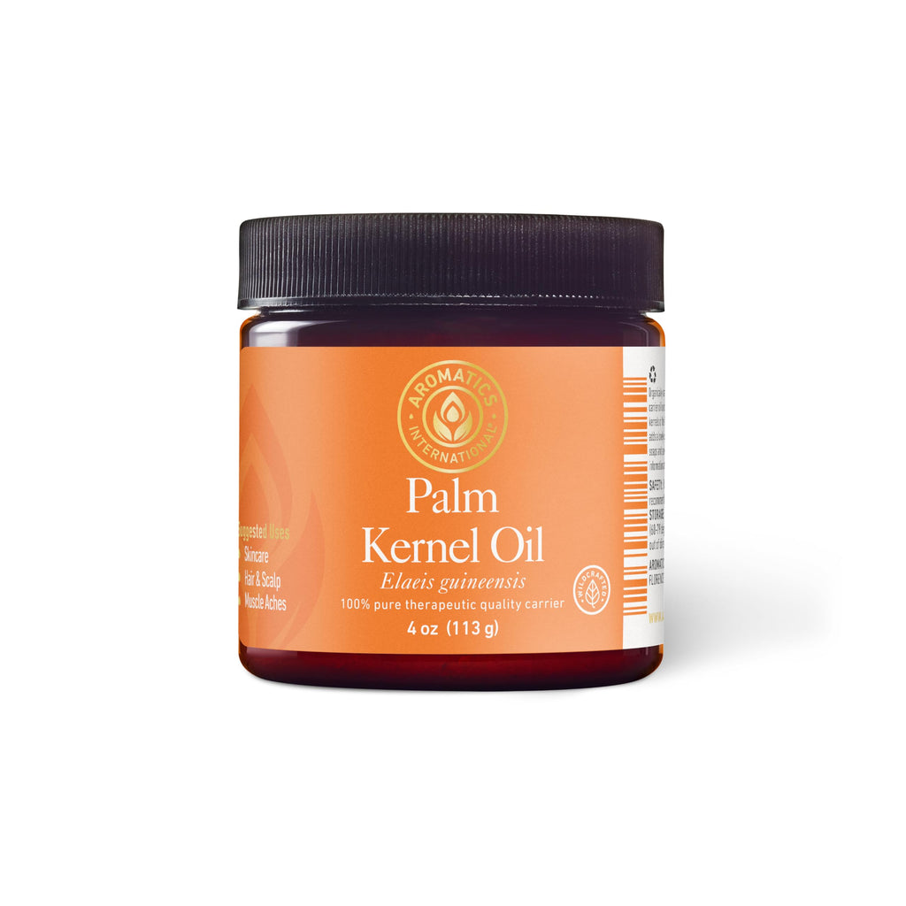 Aromatics International Palm Kernel Oil 4oz | Cold-Pressed, Unrefined, Pure Carrier Oil for Skincare, Hair, Soap Making, and DIY Beauty Products