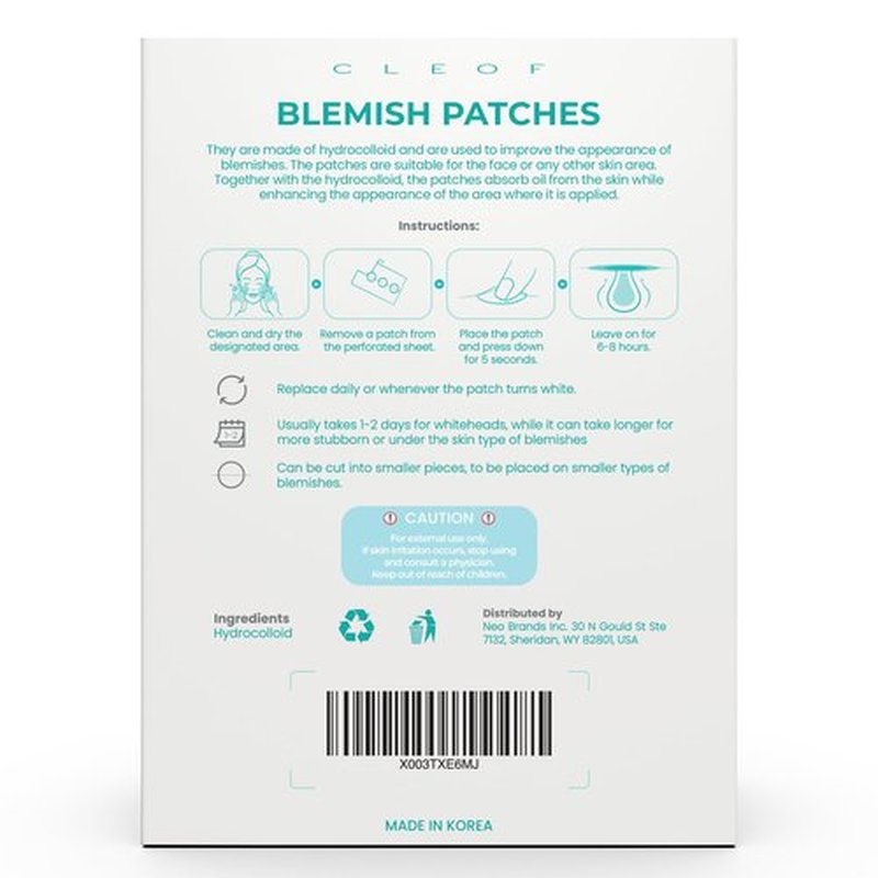 Hydrocolloid Pimple Patches (Made in Korea) FSA/HSA Eligible - Vegan, Hypoallergenic, Cruelty-Free Acne Circle Stickers for Overnight Use, for Zits, Spots, Pimples, Whiteheads (46 Count, Mixed Sizes)