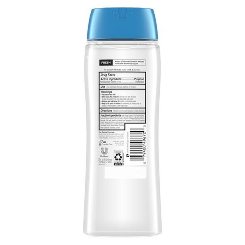 Suave Deeply Clean Antibacterial Body Wash with Glycerin & Vitamin E, Moisturizing Skin Cleanser For Soft, Smooth Skin, Long Lasting Scent, Paraben Free, 18 FL OZ, 6 Count