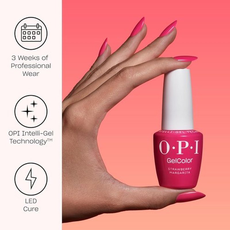 OPI GelColor Base & Top Coats - Strong Adhesion & High Shine | Protects Color & Nail Art | 0.5 Fl Oz