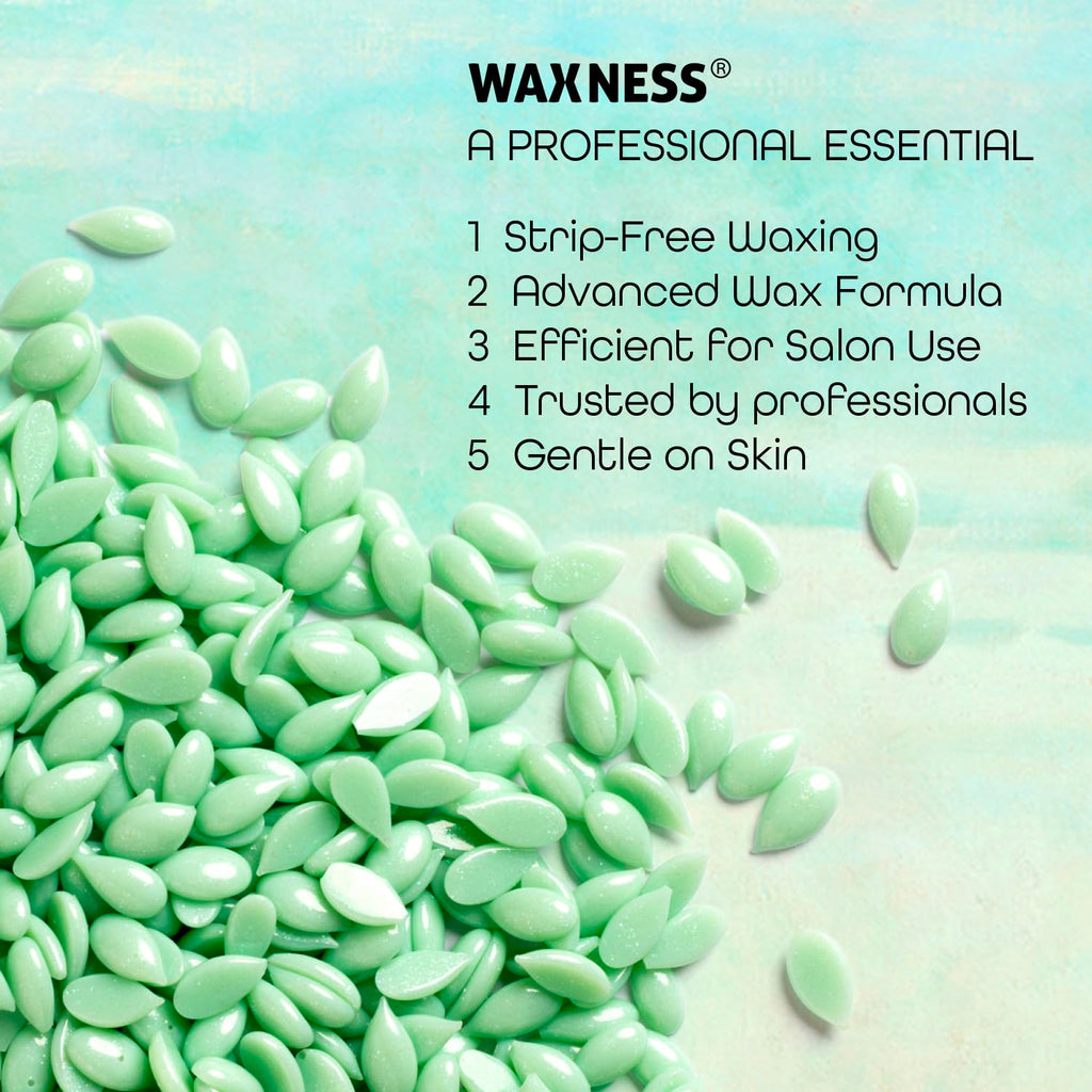 Waxness Celestial Venus Creamy Hard Wax Beads 2.2 lb (1 kg) – Rosin-Free Stripless Wax for Sensitive Areas, Low Temperature Formula, Professional Use – Made in Italy