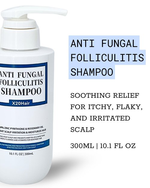 Folliculitis Shampoo with Zinc Pyrithione | Flake Control Dandruff Shampoo for Seborrheic Dermatitis & Scalp Psoriasis | Soothes Itchy, Dry Scalp | Cleanses Build-Up & Supports Healthy Follicles