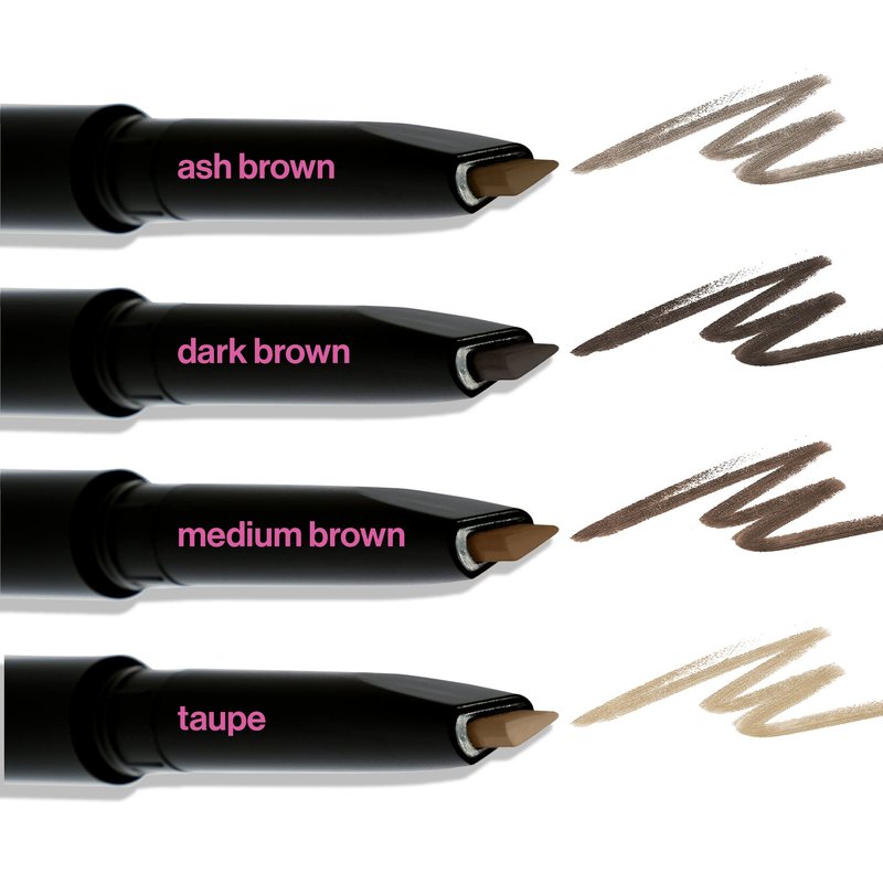 wet n wild Ultimate Eyebrow Retractable Definer Pencil, Dark Brown, Dual-Sided, Fine Tip, Shapes, Defines, Fills Brows Makeup (Pack of 2)