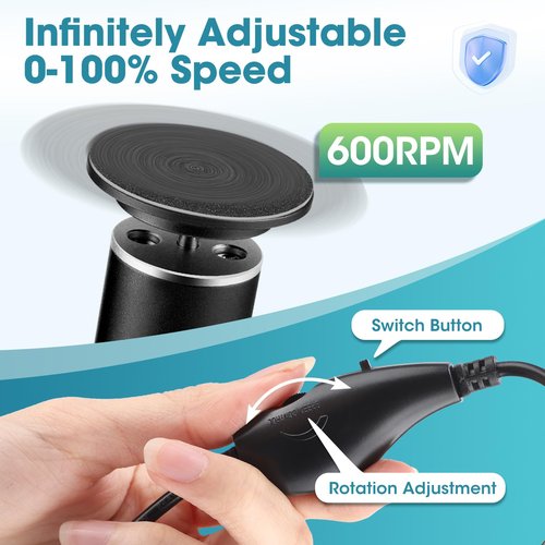 Electric Foot Callus Remover, Electric Callus Remover for Feet, Speed Adjustable Foot Sander Effortless Feet Skin Remover with 60pcs Replaceable Sandpaper Discs