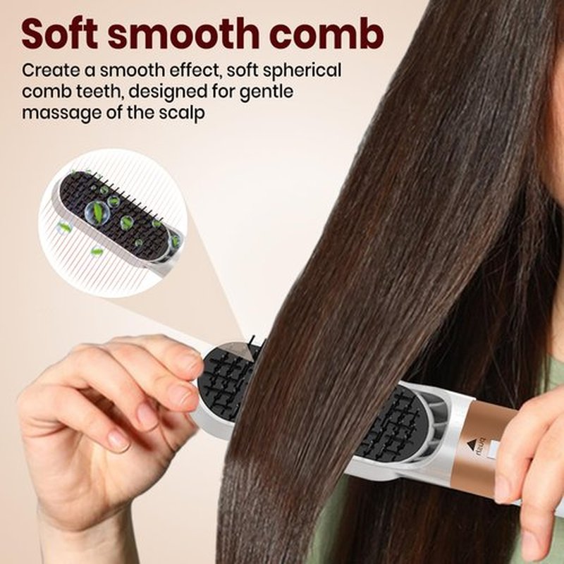 Hair Dryer Brush 5 in 1, Negative Ion Blow Dryer Brush Set - 110,000 RPM High-Speed Hot Air Brush Air Styler Curling Wrap Air Curler -Curling Iron Hair Styling Tool for Straight Curl Drying Smoothing