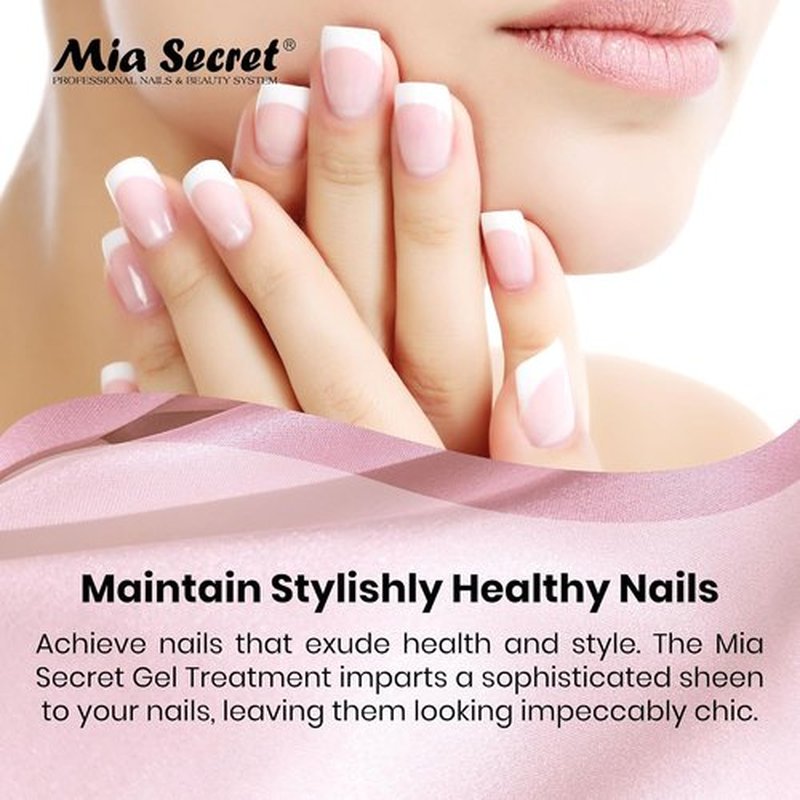 Mia Secret Professional Peach Parfait Scented Gel Nail Treatment Keratin Base & Top Gel 0.5 FLoz
