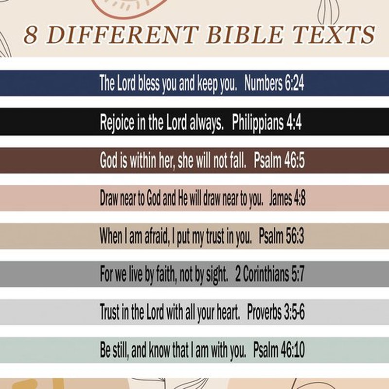 Solsew 48 Pcs Christian Gifts Bulk for Women Bible Verses Christian Hair Ties Motivational Religious Gifts Bracelet Inspirational Elastic Wristbands Church Gift for Mother's Day Easter (Pastel)