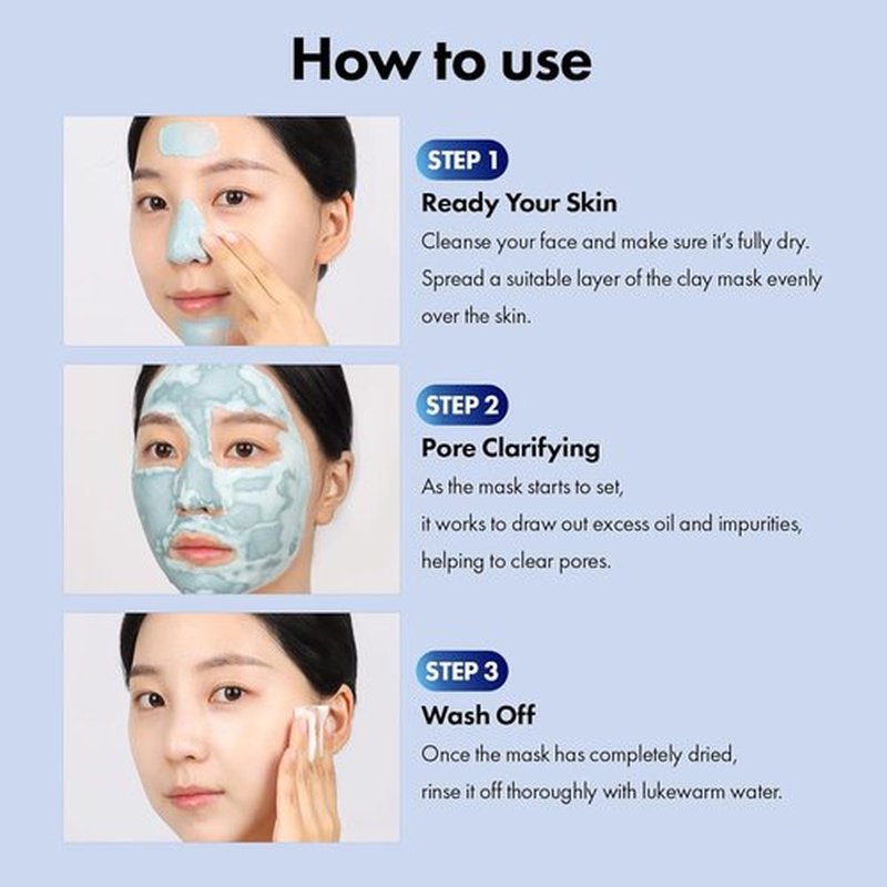 TOSOWOONG Blackhead Mud Mask - Pore-Purifying Korean Clay for Deep Cleaning & Oil Control | 100 g / 3.52 oz.