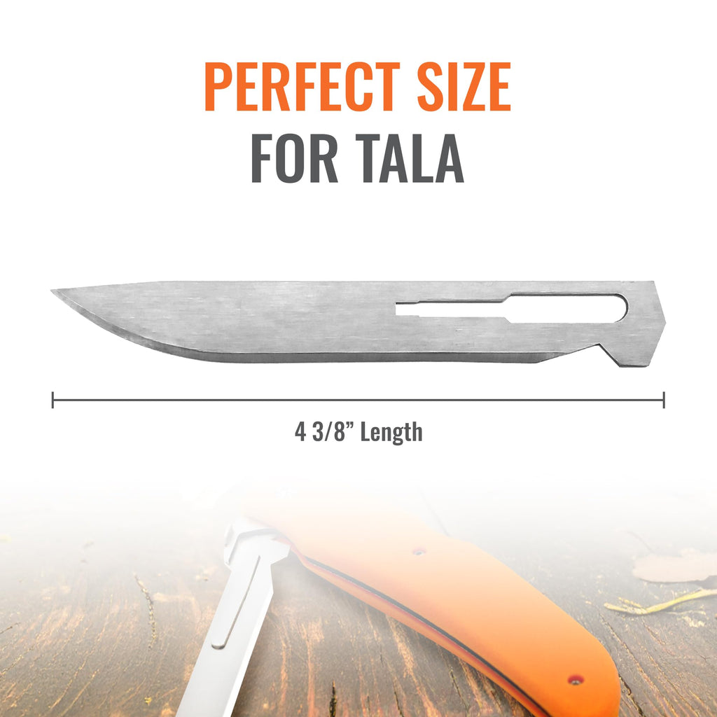 Wiebe Tala Replacement Blades (12-Pack) | Surgical-Grade Scalpel Blades for Hunting & Game Processing