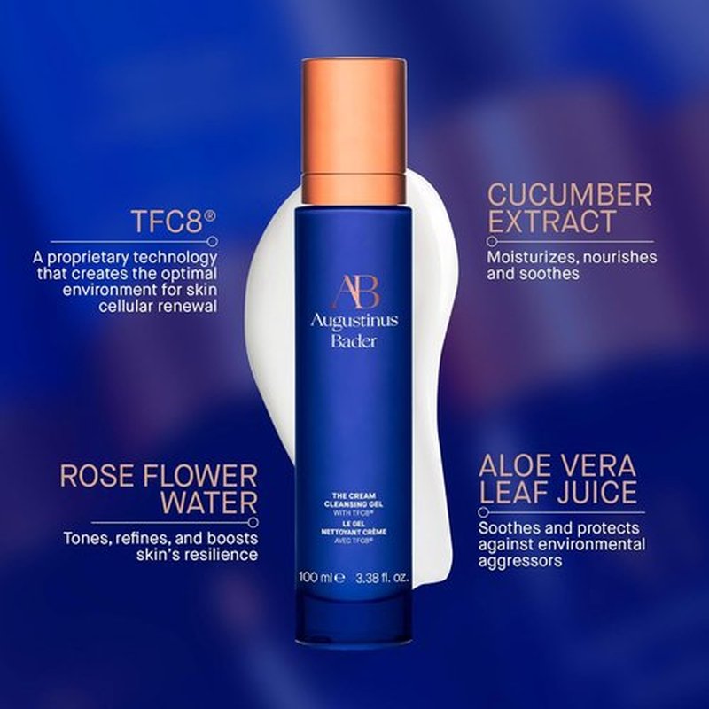 Augustinus Bader The Cream Cleansing Gel - Luxury Hydrating Face Cleanser for Impurities & Oil Removal - Soothing, Non-Drying Formula