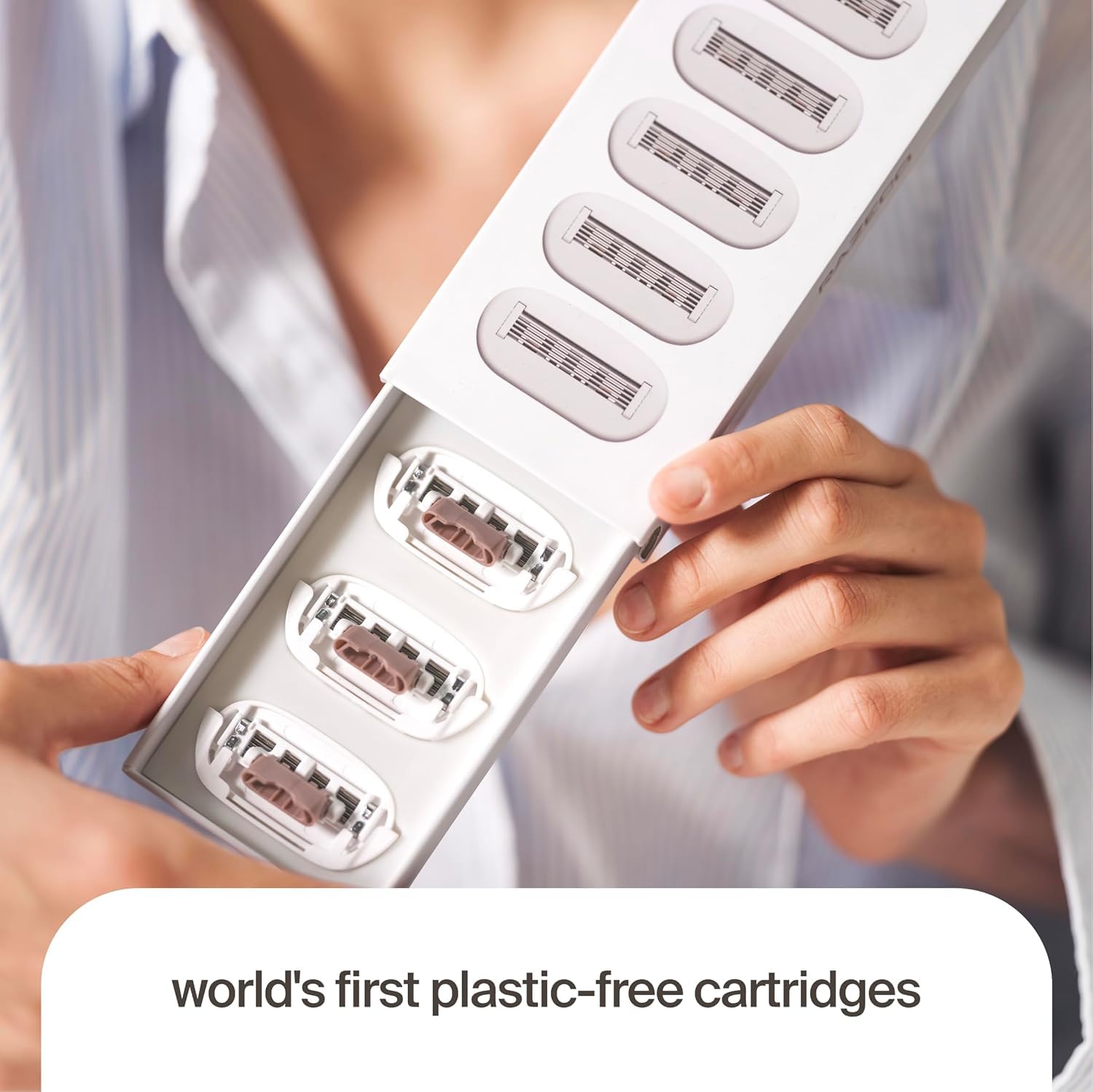 Razeco5 Plastic-Free Cartridges – 5 Plastic-Free Cartridges, 5 Blades – Plastic-Free Shaving for a Zero-Waste Routine (Body)