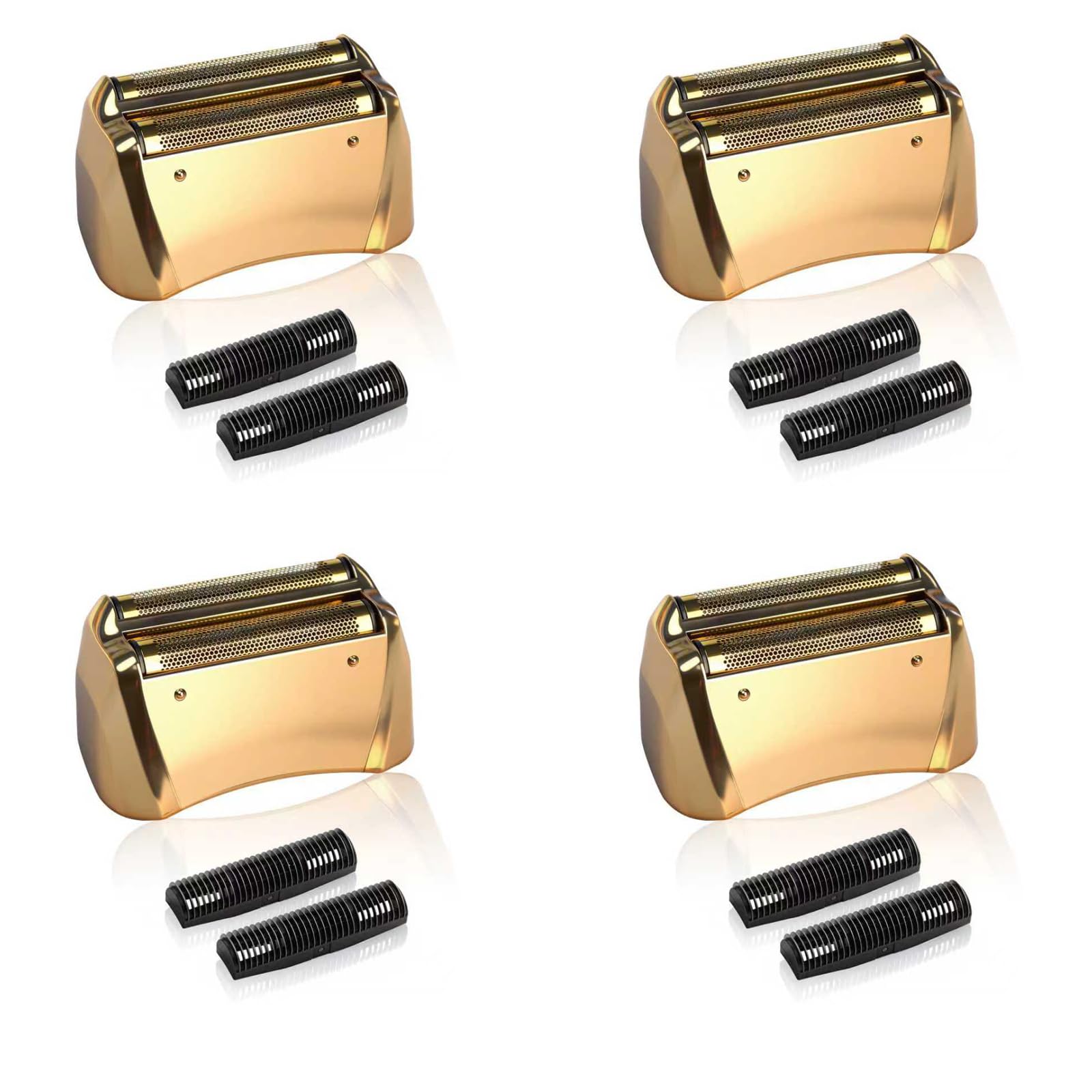 4 Pack Pro Shaver Replacement Foil and Cutters Compatible with andis 17220/17230 Shaver Foil Lithium Replacement
