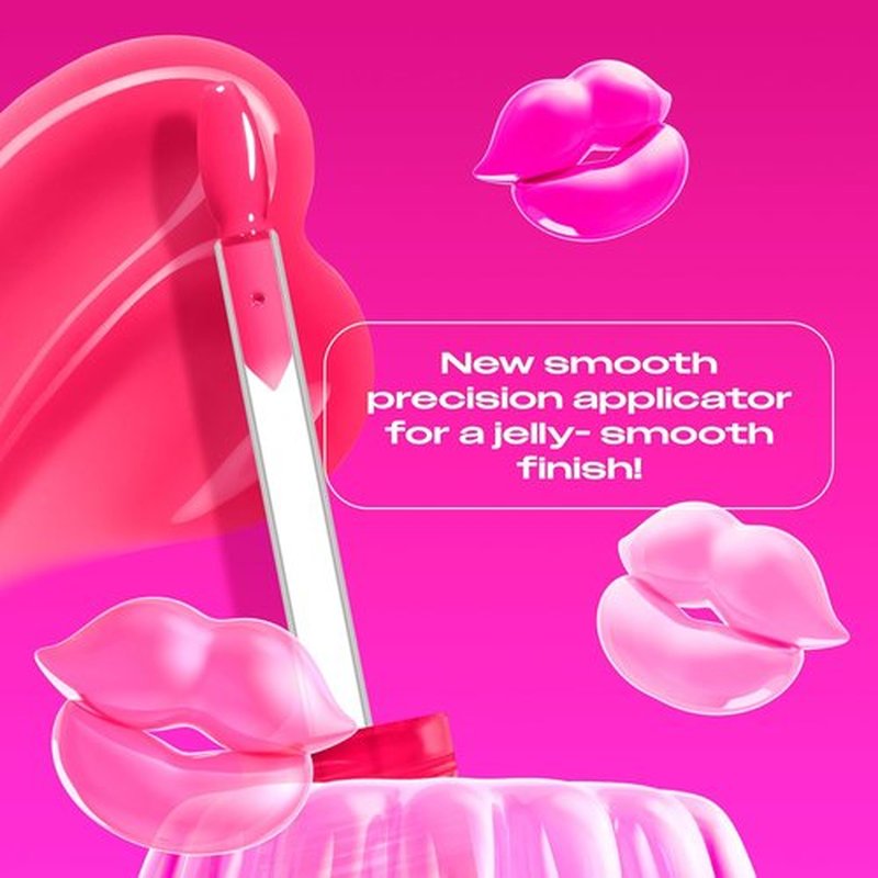 NYX PROFESSIONAL MAKEUP Jelly Job Lip Gloss - Full-Bodied, Smoothing Shine in Juicy Jelly (Bright Pink)
