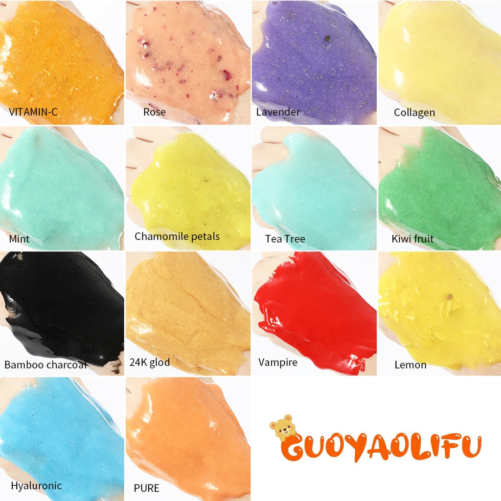 GUOYAOLIFU Jelly Masks for Facials Professional,Jelly Face Mask Skincare Hydrating,Jelly Masks Powder for Face Moisturizing,Smoothing,Deep Cleaning,Oil Contral,for All the Skin 23 Fl Oz(24K Gold)