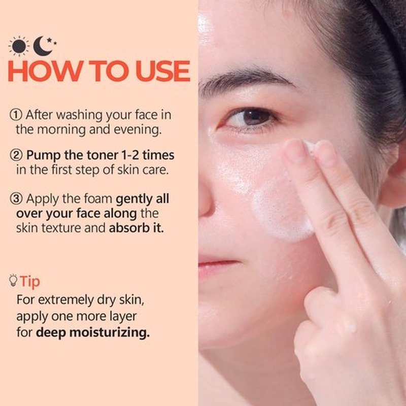 Rice Glow Bubble Toner 3.38 fl oz - Hydrating Milky Toner for Sensitive and Dry Skin, with Niacinamide and Rice Extract to Support Radiant Skin, Easy-to-Carry Size for Daily Korean Skincare Routine
