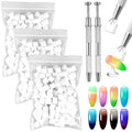 300PCS Soft Sponges for Ombre Nail Art With 2PCS Grabbing Pen - Gradient and Manicure Accessories, Professional Supplies for Brush and Nail Art
