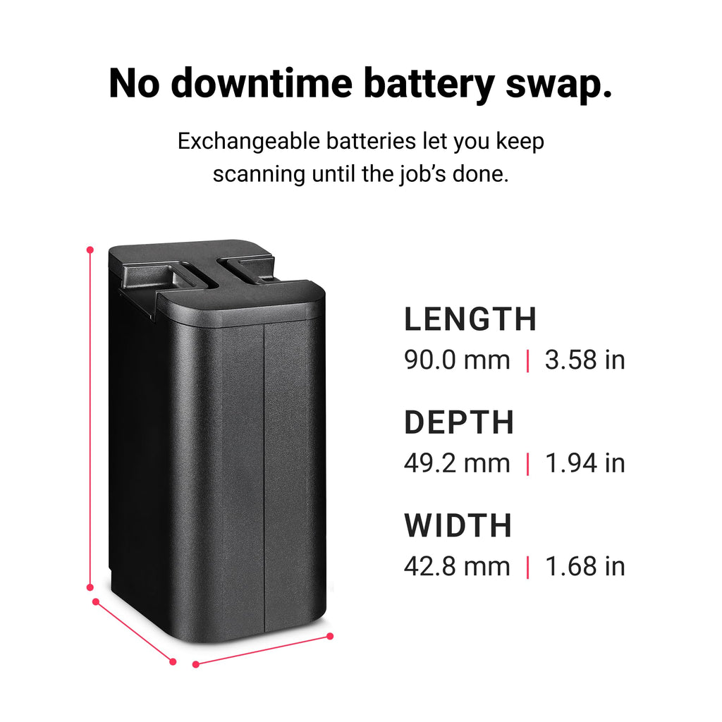 Matterport Pro3 Replacement Battery, 3150mAh Li-Ion Battery Pack for Pro3 3D LiDAR Camera, 14.4V 45.36Wh Rechargeable Power, Lightweight Portable Spare Battery for Extended Scanning