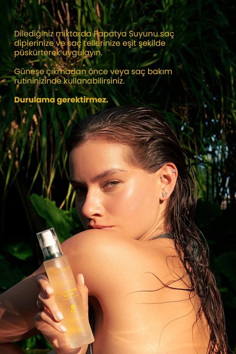 Bade Natural Chamomile Hair Tonic Spray – 100% Pure & Natural Floral Water – Lightweight Hydrating Mist for Shiny, Soft, Healthy Hair – No Rinse, Leave-In Daily Spray – 3.4 fl oz