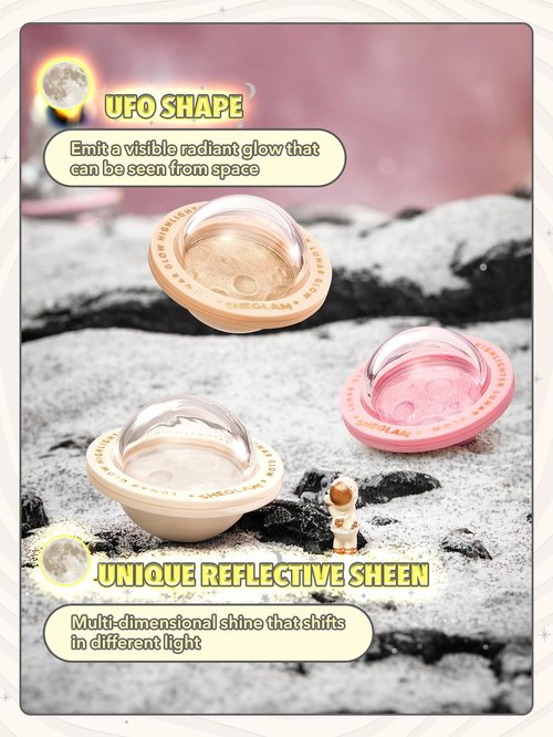 SHEGLAM Lunar Glow Highlighter, Silky Creamy Eyeshadow-Vanilla Frost, Shimmery Finish, Vanilla Frost
