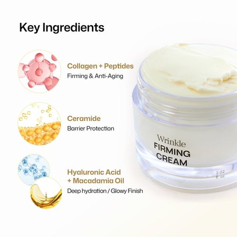 HAPA KRISTIN Anti-Aging Skin Tightening Face Moisturizer with Vegan Collagen, Hyaluronic Acid, and Niacinamide - Korean Skincare for Fine Lines and Wrinkels, 2 Fl Oz