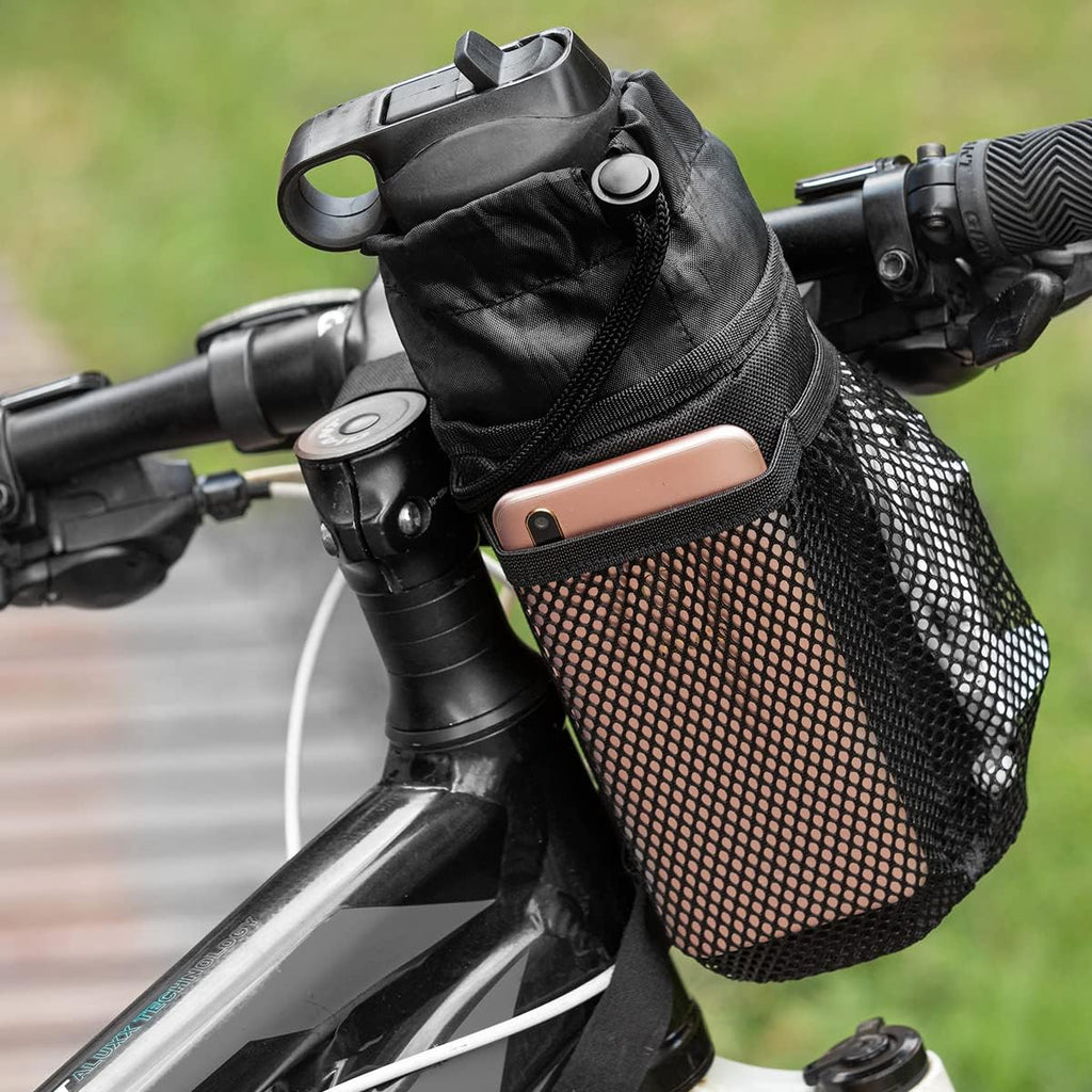 2PC Insulated Bike Water Bottle Holder Bag for Kid Adult with Phone Storage