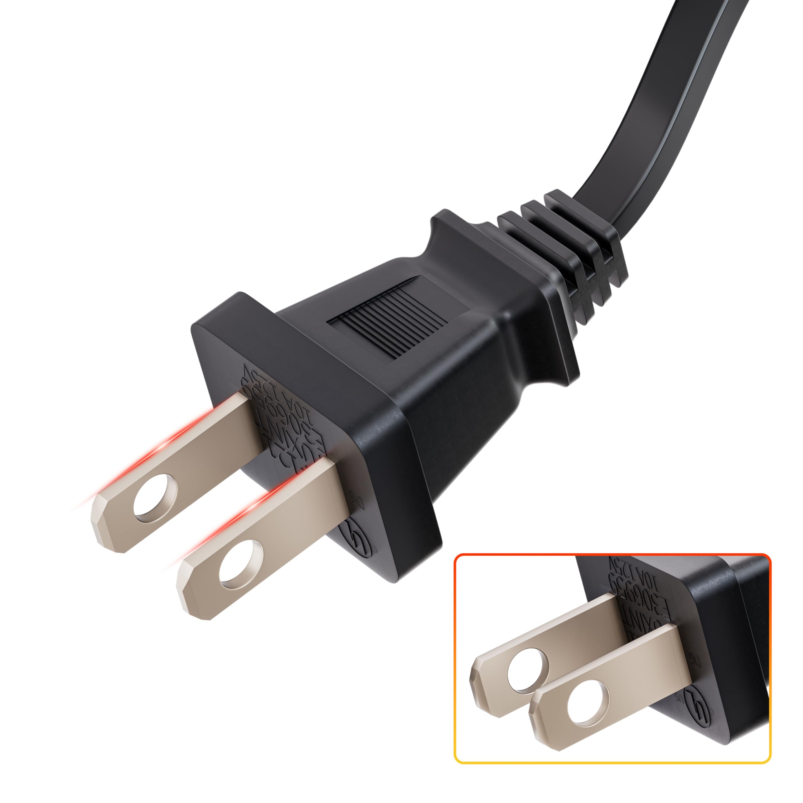 Okin 8.2 Feet AC Power Supply Cord, Recliner Power Cord Replacement for Recliner Lift Chair Okin, Limoss, Pride, Golden, Lazboy, Berkline