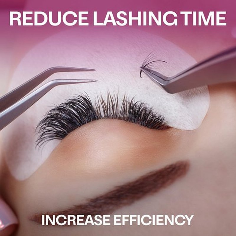 GLAMGAZE 500 Wispy Promade Fans - 5D 7D 9D, C CC D Curl, 0.05-0.07mm Thickness, 9-16mm Length - Wispy Lashes Handmade Premade Lash Fans Loose Spike Premade Fans Eyelash Extensions (5D-0.07-D 12mm)