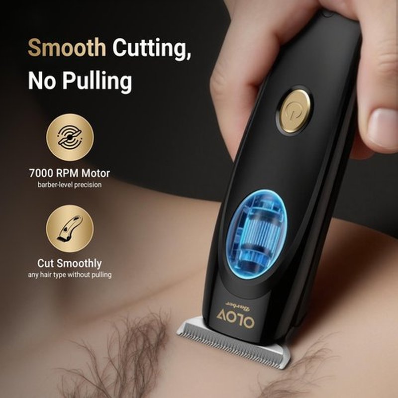 OLOV Barber Hair Trimmer for Men, Cordless T-Blade Beard Trimmer, Professional Rechargeable Hair Clippers for Hair Mustache Cutting & Grooming