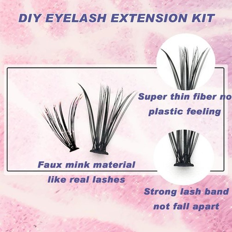 SZYZKJ Lash Clusters 3D Multilayered DIY Cluster Eyelash Extensions 144pcs D Curl 12-18mm Mix Individual Lashes Cluster (D Natural 12-18mm-D)