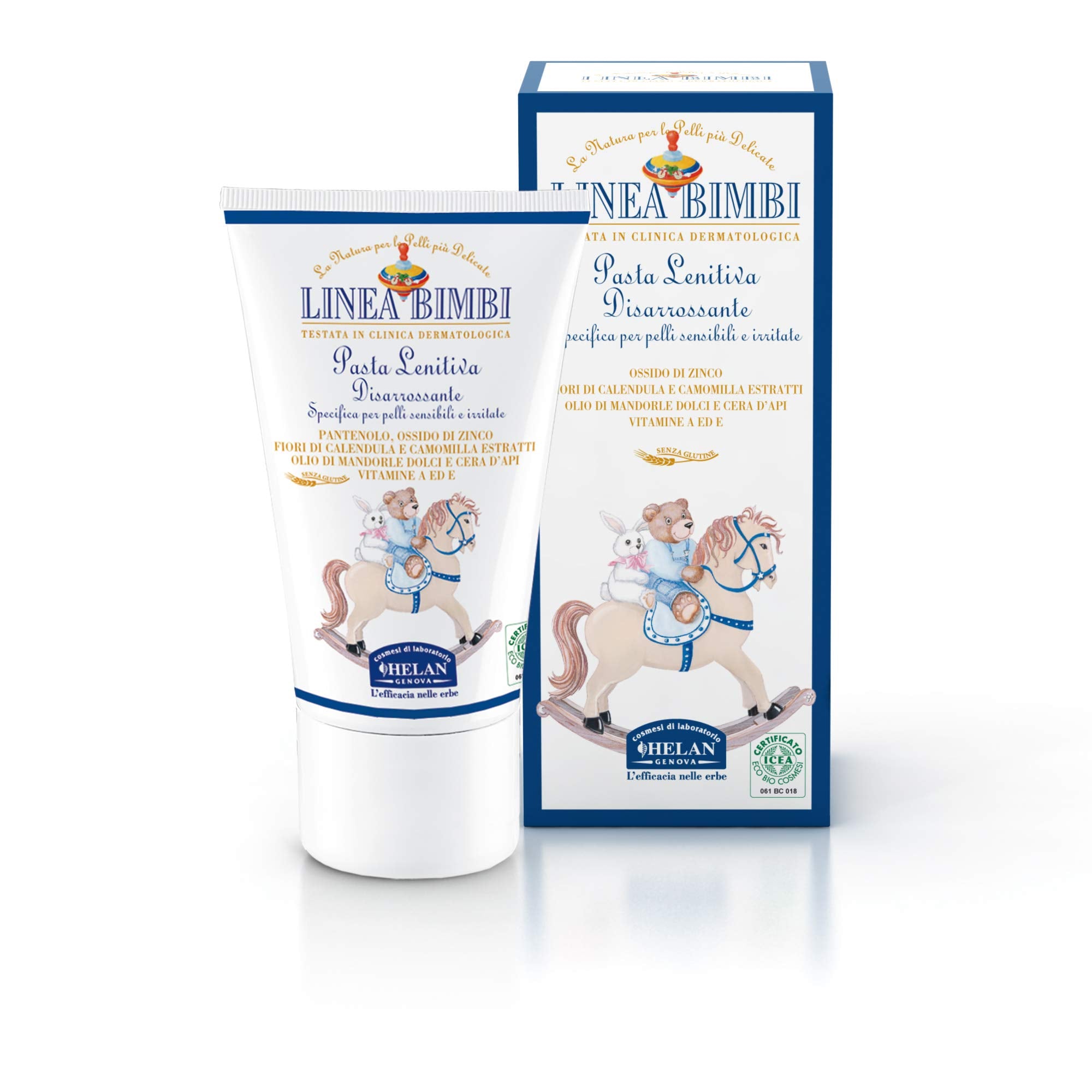 Helan Linea Bimbi Bio - Diaper Cream for Baby Against Redness & Irritation, Soothing and Protective Diaper Rash Cream with Aloe Vera & Vitamin E, Baby Essentials for Newborn - Made in Italy, 50 fl oz