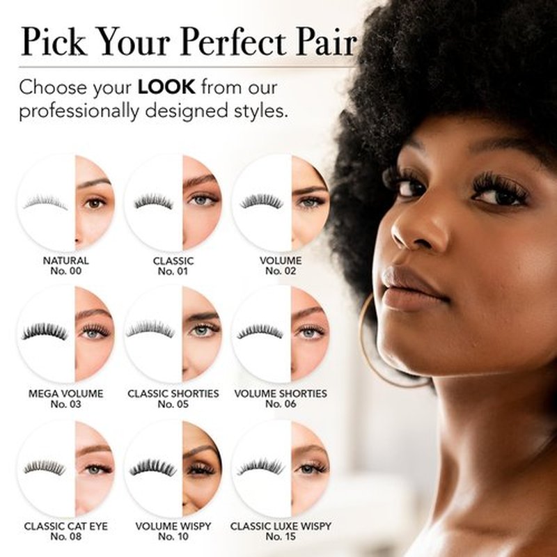 Pro Lash ProWear Professionally Styled Lash Clusters - Easiest to Apply Eyelash Cluster - 10 Day Eyelashes - Waterproof Lashes Clusters - 3 Sets - Classic Shorties No. 05 - Black