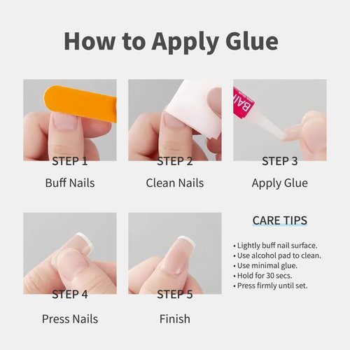 ORZOLATENT Black Marble Ombre Press-On Nails – 24 Long Square Nails, 12 Sizes, Glossy Gel, Elegant Marble Design, Long-Lasting, Includes Tool Kit, Easy DIY