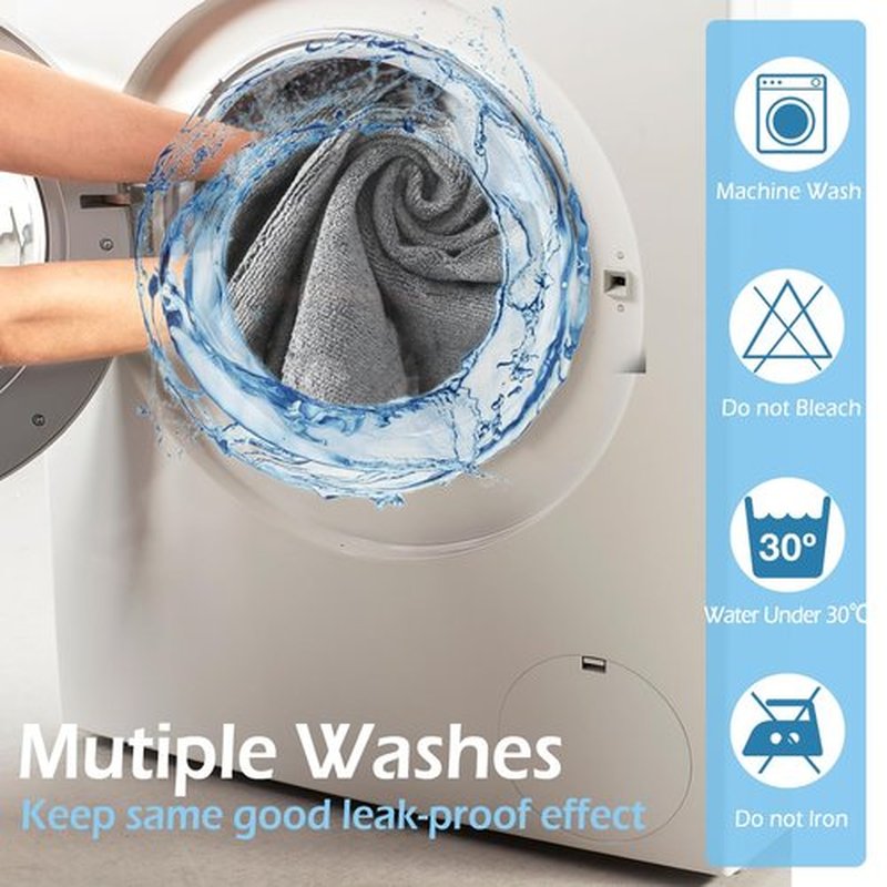Puomue Grey Salon Towels, Super Soft and Absorbent Microfiber Hair Towel for Salon, Bath, Spa, Pool and Home, 27 inch X 16 inch (Grey - 6 Pack)