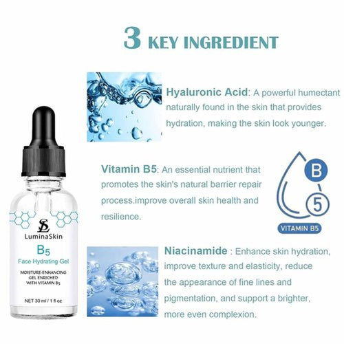 **Hydrating Vitamin B5 Gel - Hyalu B5 Pure Hyaluronic Acid Serum for Face | Anti-Aging Moisturizer 30 ml**