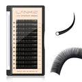 Classic Volume Lash Extension, 0.15 D Curl 14-20mm Mixed Eyelash Extension Lash Trays, Super Matt Black Individual Lash Extensions for Professional Salon Use