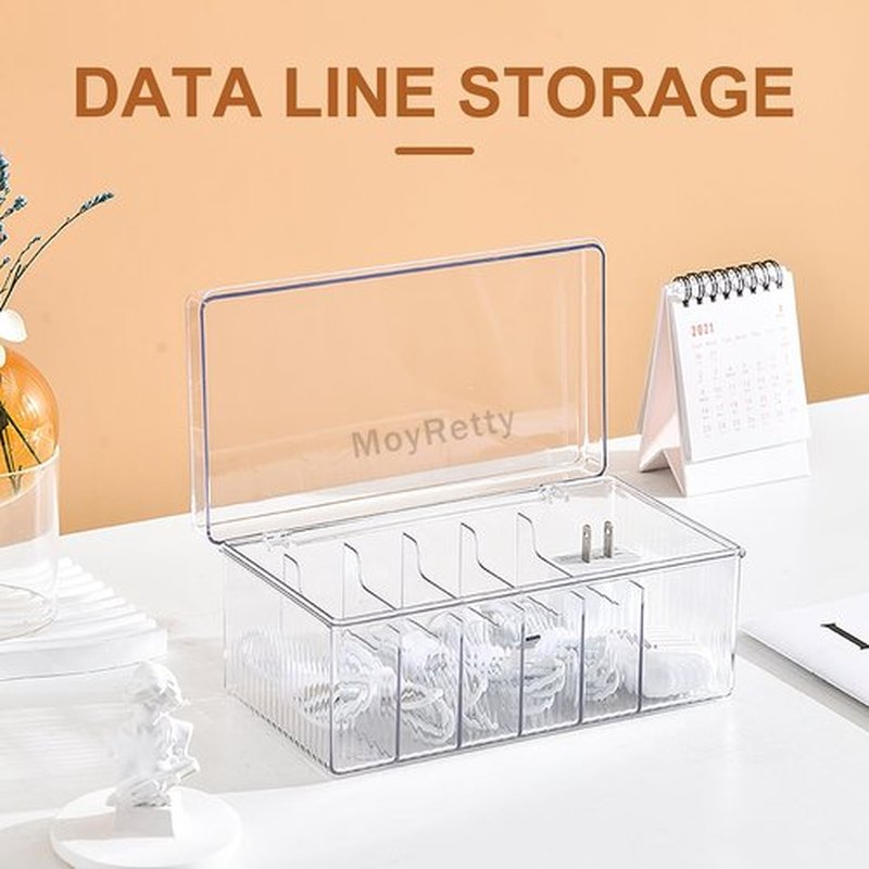MoyRetty Acrylic Lash Extension Organizer, Large Capacity Eyelash Extension Supplies Storage Container Box, Neatly Store and Organize Your Lash Supplies (Clear)