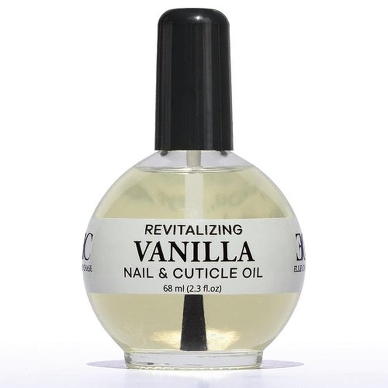 Ellie Chase Cuticle & Nail Care Oil - Moisturizing Vanilla Scent, Infused with Jojoba & Aloe, 2.3 Fl Oz